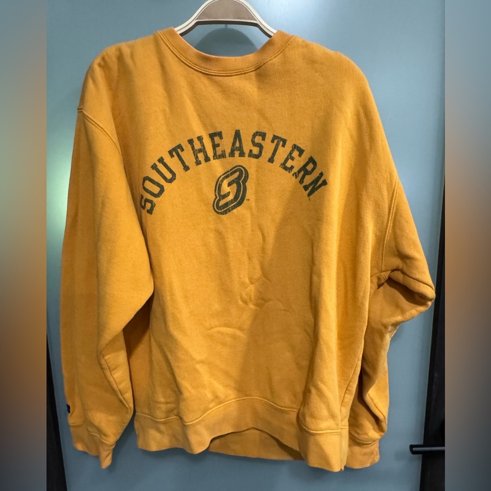 Men's Yellow Southern Louisiana University crewneck sweatshirt